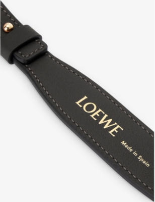 LOEWE: Brand-foiled leather bag strap