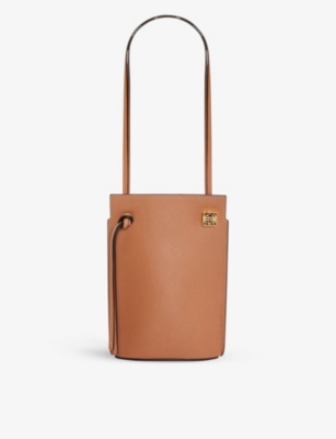 Tan Dice mini leather cross-body bag, LOEWE