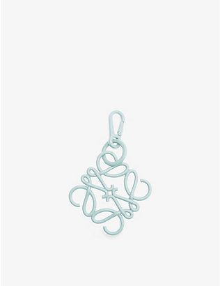 LOEWE: Anagram brass and stainless steel charm