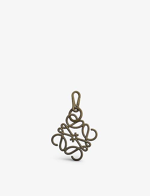 LOEWE: Inflated Anagram aluminium and stainless steel charm