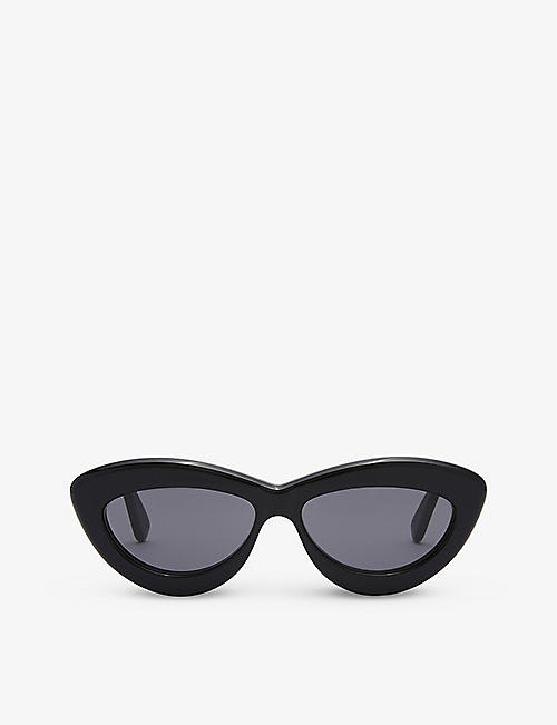 LOEWE: G736270X14 cat-eye logo-embellished acetate sunglasses