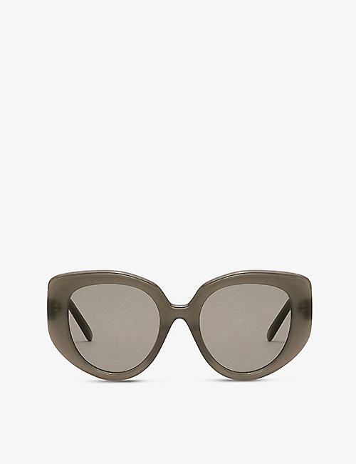 LOEWE: G736270X16 butterfly-frame logo-embellished acetate sunglasses