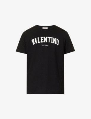 VALENTINO College logo-print cotton-jersey T-shirt