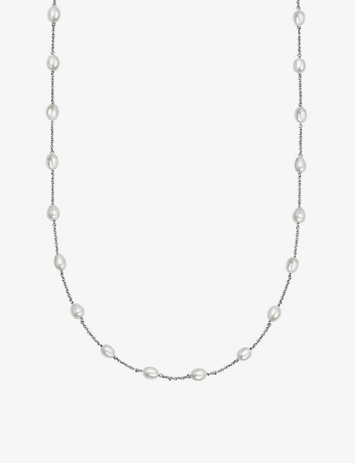 ASTLEY CLARKE: Biography sterling silver and pearl necklace