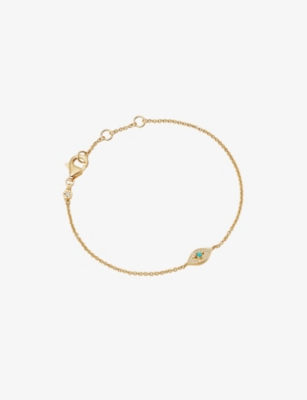 Astley Clarke Womens Yellow Gold Vermeil Biography Evil Eye 18ct Yellow Gold-plated Vermeil Sterling In Yellow Gold Vermeil