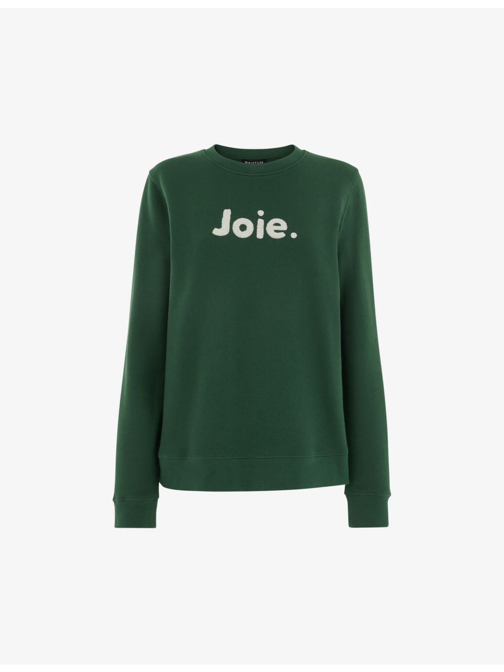 WHISTLES - Joie slogan-appliqué cotton-jersey sweatshirt