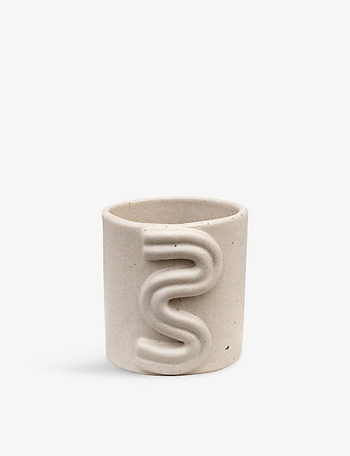 MIYELLE: Sway speckled ceramic cup 7.5cm