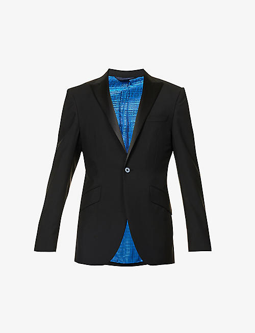 OZWALD BOATENG: Single-breasted wool-blend tuxedo suit