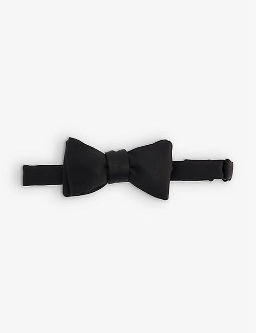 OZWALD BOATENG: Self-tie silk bow tie