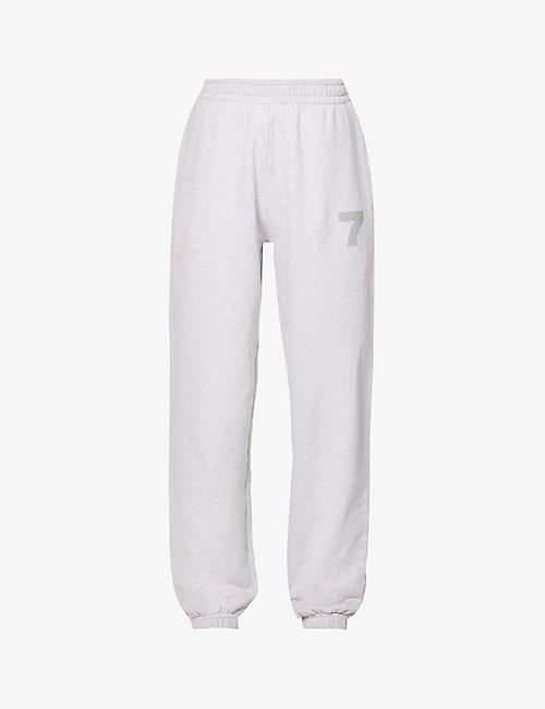 7 DAYS ACTIVE: Monday tapered organic cotton jogging bottoms