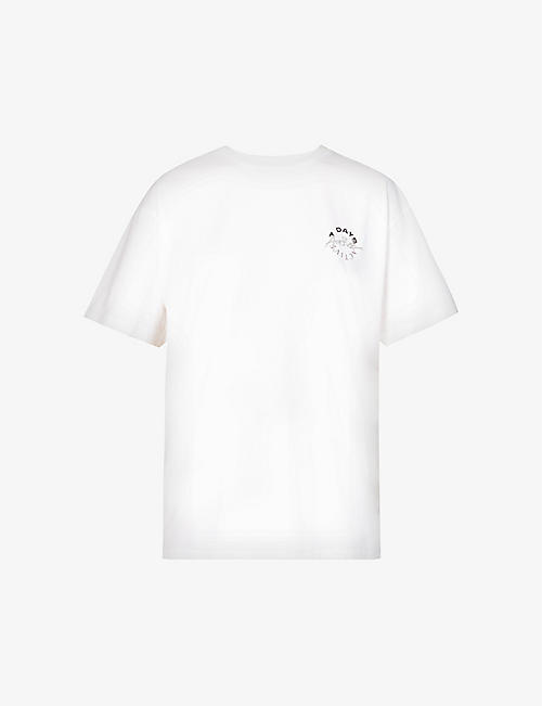 7 DAYS ACTIVE: Monday logo-print organic cotton T-shirt