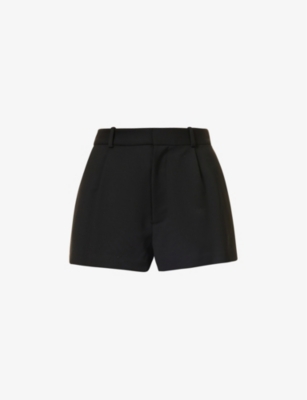 Area Black Deco Bow Shorts In Black