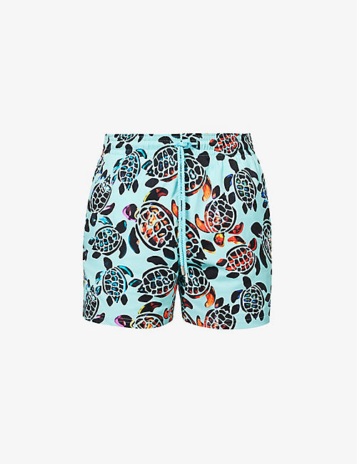 VILEBREQUIN: Moorise turtle-print swim shorts