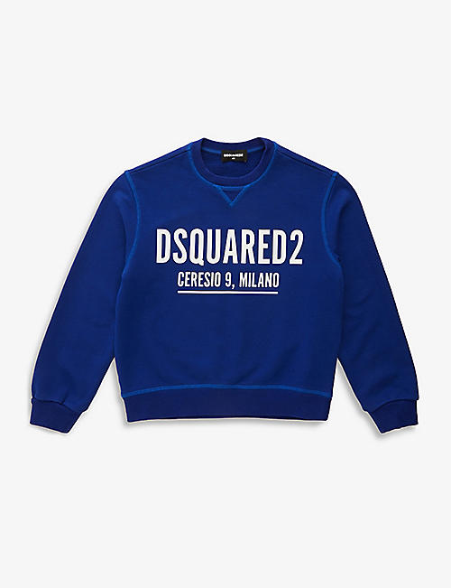 DSQUARED2: Logo-print stretch-cotton sweatshirt 4-16 years