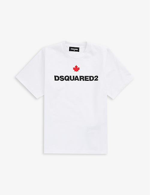 DSQUARED2: Logo-print round-neck cotton T-shirt 4-16 years