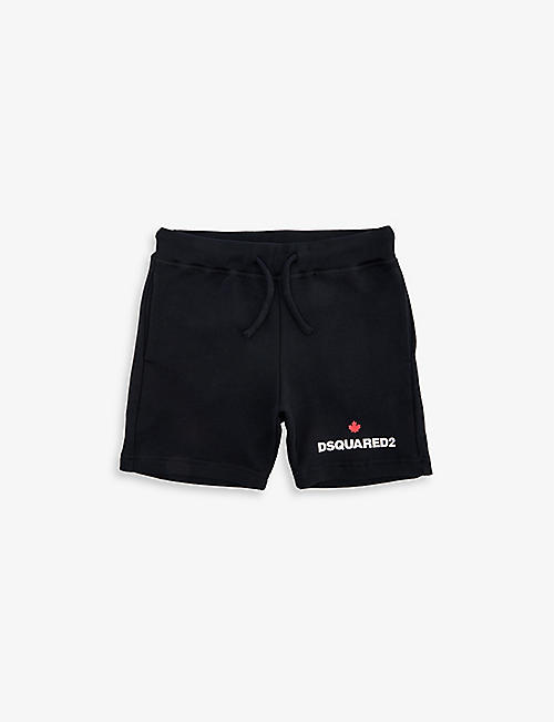 DSQUARED2: Logo-print regular-fit cotton-jersey shorts 4-16 years