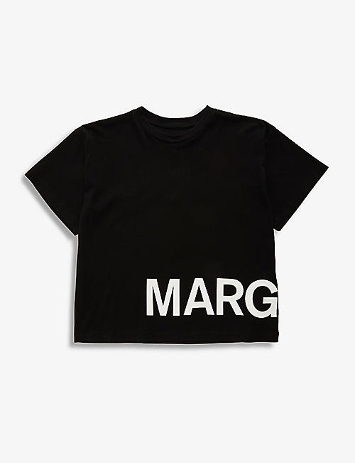 MM6 MAISON MARGIELA: Logo-print crew-neck cotton-jersey T-shirt 8-16 years
