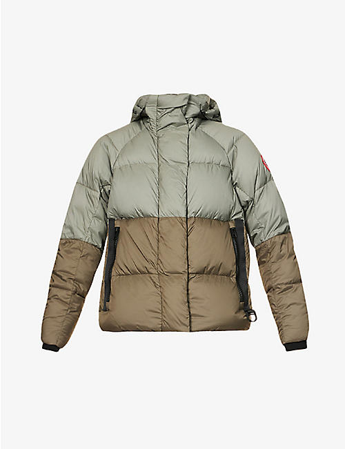 CANADA GOOSE: Junction Regeneration colour-blocked padded shell-down jacket