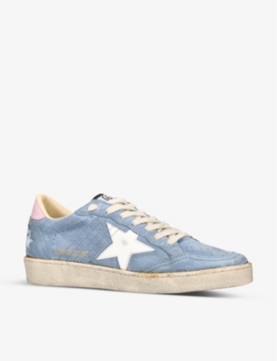 GOLDEN GOOSE Women's Ball Star 50758 distressed suede low-top trainers