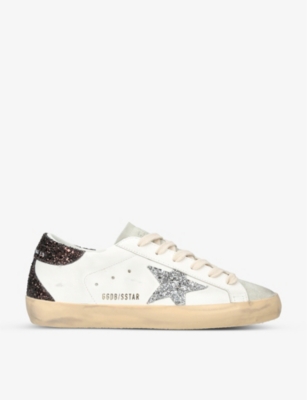 Golden Goose Women's White/oth Women's Superstar 11353 Star-applique Low-top Leather Trainers