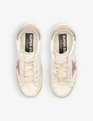Golden Goose Genuine Calf Leather Superstar Sneakers For Women In White