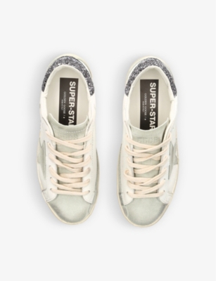 Shop Golden Goose Womens Women's Super-star Leather Low-top Trainers White/comb