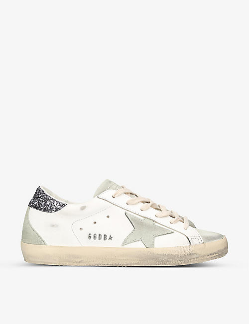 GOLDEN GOOSE: Women's Super-Star leather low-top trainers