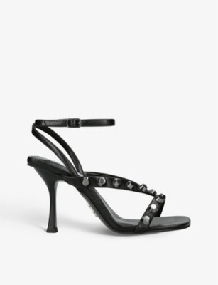 STEVE MADDEN：Adaline 铆钉人造皮革高跟凉鞋