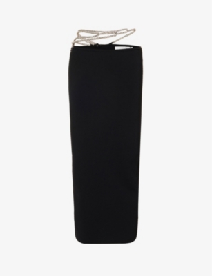 Christopher Esber Long Pencil Skirt In Black