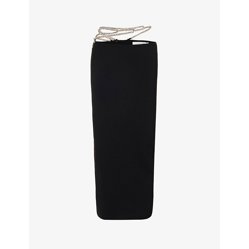 Christopher Esber Long Pencil Skirt In Black