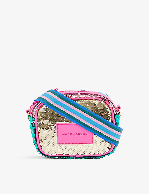 MARC JACOBS: Sequin-embellished woven cross-body bag