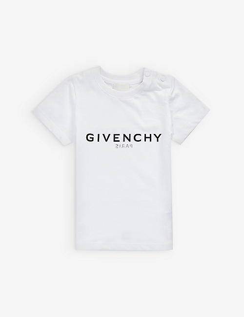 GIVENCHY: Logo-print cotton-jersey T-shirt 6 months-3 years