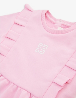 Givenchy Pink Cotton 4G Sweatshirt Dress