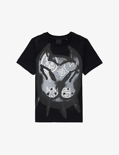GIVENCHY: Graphic-print cotton-jersey T-shirt 4-12 years