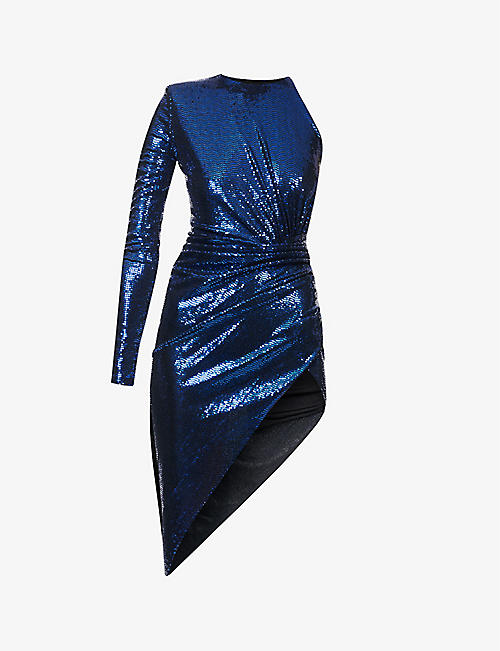 ALEXANDRE VAUTHIER: Slim-fit sequin-embellished stretch-woven midi dress