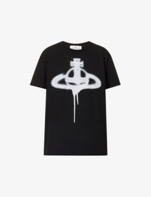 Vivienne Westwood Spray Orb T-shirt In Black