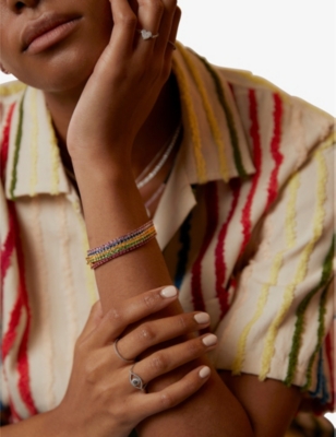 ROXANNE FIRST: Original Tennis 14ct rose-gold and 3ct ruby bracelet