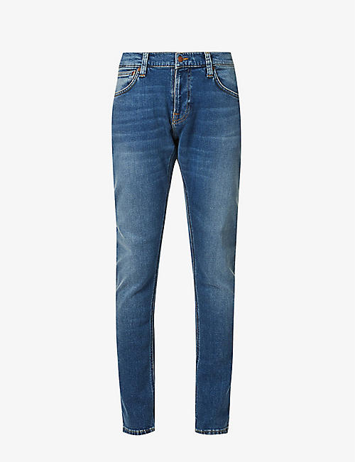 NUDIE JEANS: Tight Terry slim-fit tapered stretch-denim jeans
