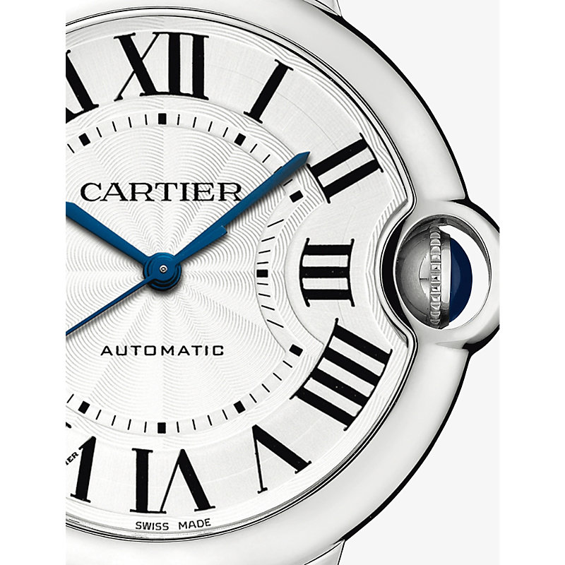 Shop Cartier Womens Steel Crwsbb0048 Ballon Bleu De Steel Mechanical Watch