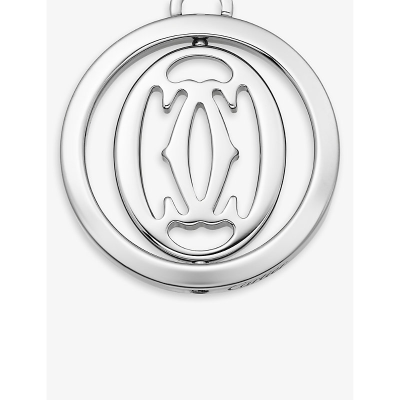 Shop Cartier C Décor Pivoting Stainless-steel Keyring