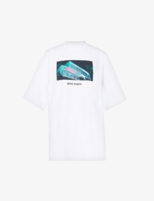Palm Angels Miami Graphic-print T-shirt In White Multicolor