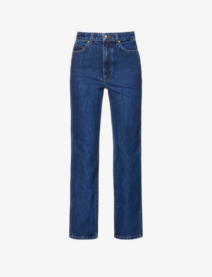 KHAITE: Abigail straight-leg mid-rise denim jeans