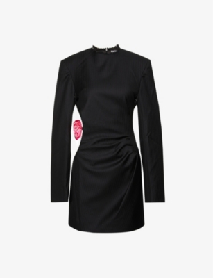 Acne Studios Tailored Wool Dress In Black