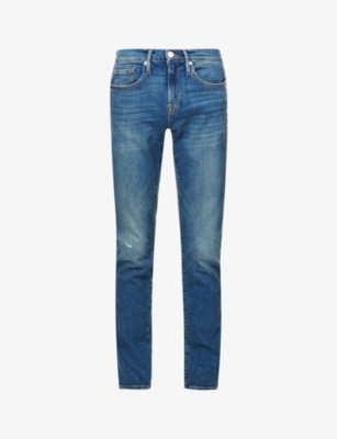 FRAME: L'Homme mid-rise straight-leg stretch-denim jeans