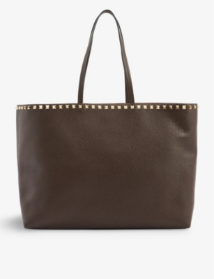 VALENTINO GARAVANI Rockstud grained-leather tote bag