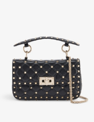 VALENTINO GARAVANI: Rockstud Spike small leather cross-body bag