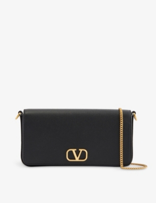 VALENTINO GARAVANI: VLOGO signature leather shoulder bag