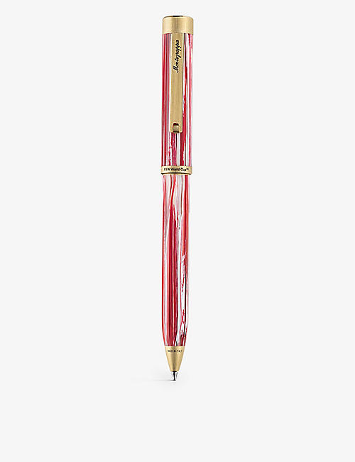 MONTEGRAPPA: Fifa Classics limited-edition resin and stainless-steel ballpoint pen and notebook set