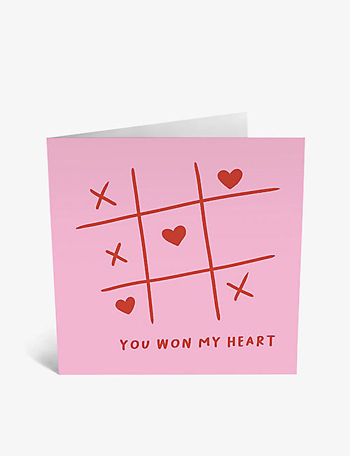 CENTRAL 23: You Won My Heart anniversary greetings card 14.5cm x 14.5cm