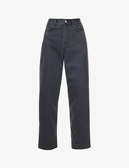 ACNE STUDIOS: 1993 faded-wash straight mid-rise jeans